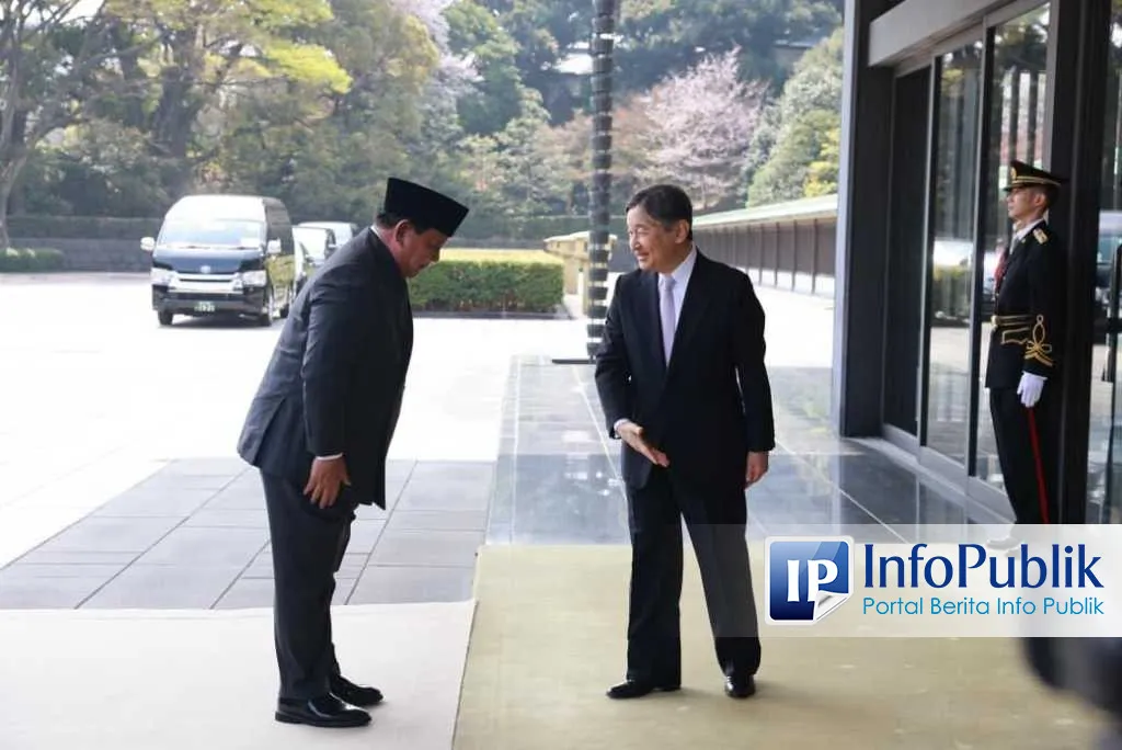 Prabowo Temui Kaisar Naruhito di Istana Kekaisaran Jepang