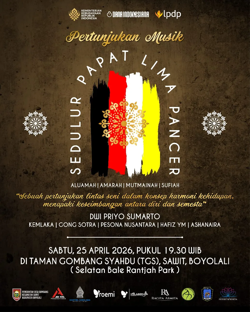 Pertunjukan “Sedulur Papat Limo Pancer” di Boyolali Angkat Filsafat Jawa Lewat Gamelan Kontemporer