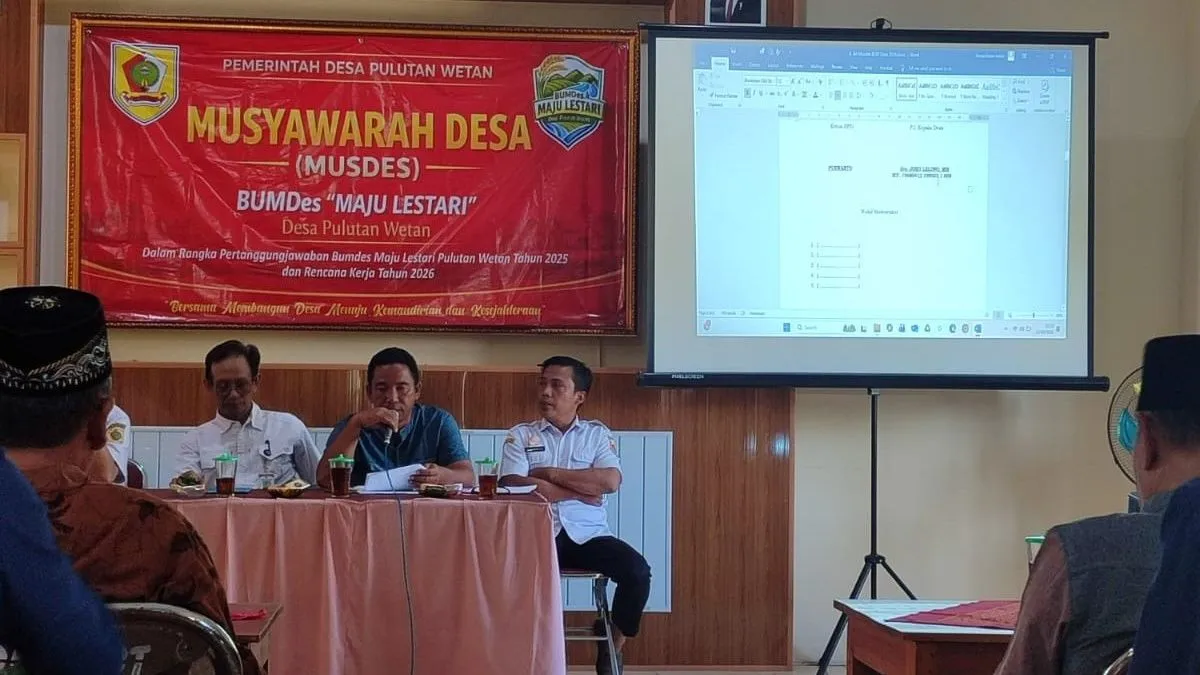 Musdes Pulutan Wetan Bahas Laporan BUMDes 2025 dan Rencana Kerja 2026, Warga Antusias Ikut Hadir