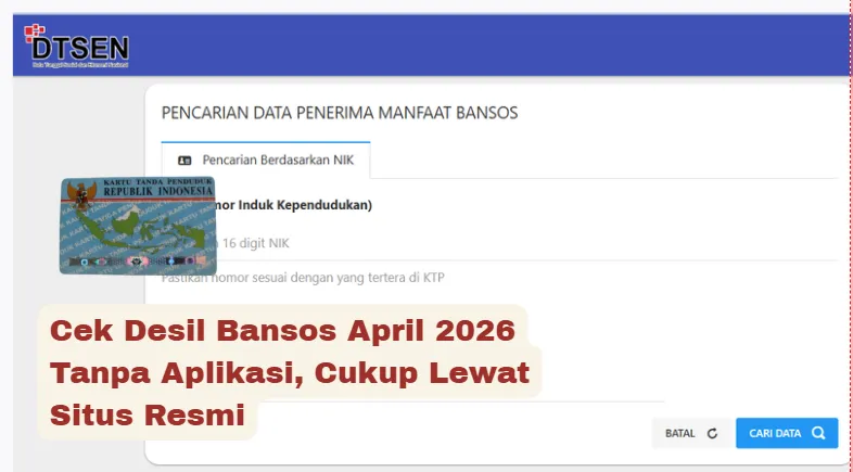 Cara Cek Desil Bansos April 2026 Tanpa Aplikasi Lewat Situs Resmi Kemensos