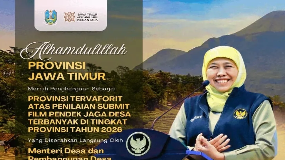 Jawa Timur Raih Predikat Provinsi Terfavorit di Jaga Desa Award Abpednas 2026