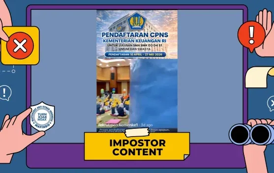 Beredar Klaim Tautan Pendaftaran CPNS Kemenkeu 2026, Pemeriksa Fakta: Hoaks dan Berisiko Ambil Data Pribadi