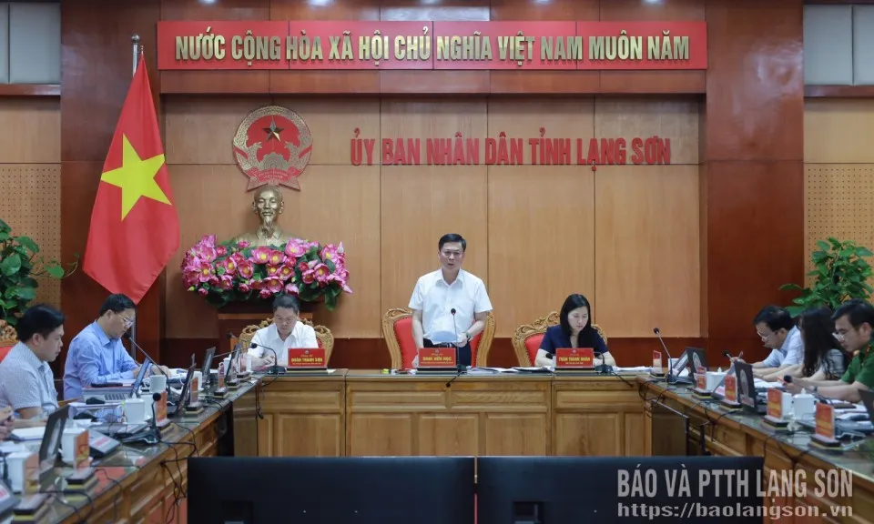 Pemprov Lang Son Bahas Opsi Rencana Investasi Publik 2026–2030