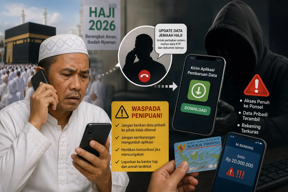Modus Telepon dan Aplikasi Intai Data Jemaah Marak Jelang Haji 2026, 20 Calon Jemaah di Sukabumi Hampir Tertipu