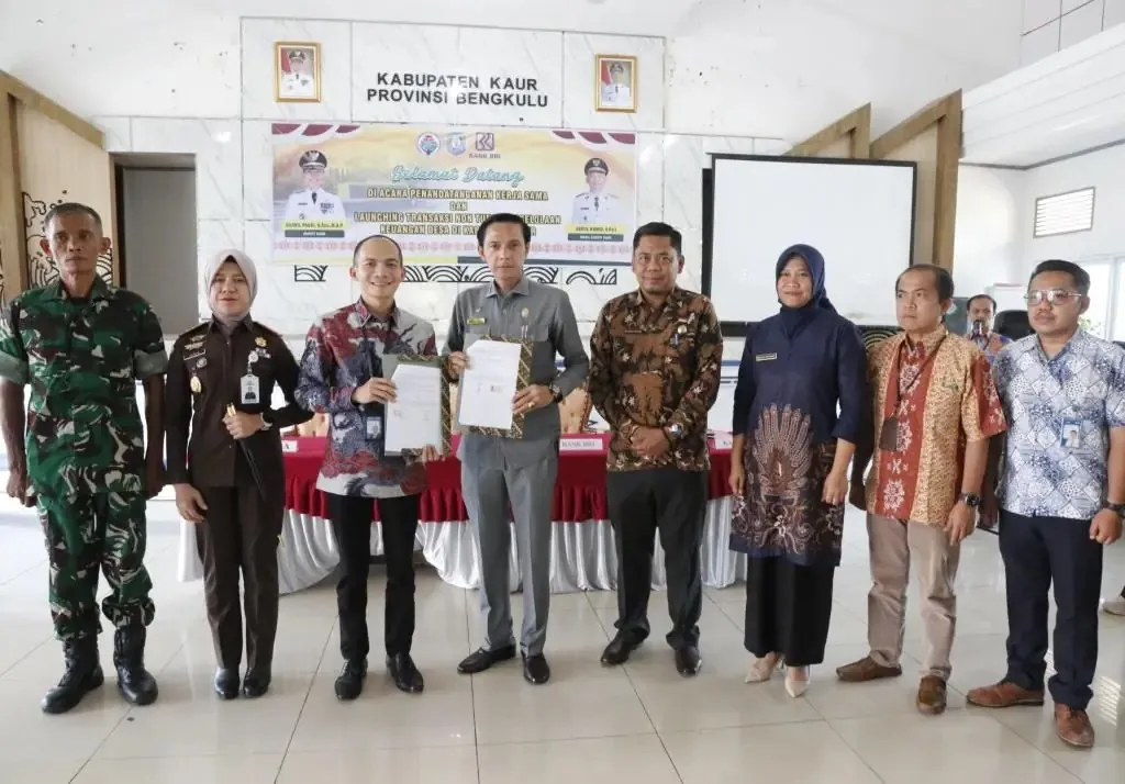 Pemkab Kaur Luncurkan Transaksi Non-Tunai Keuangan Desa, Gandeng BRI Kanca Manna