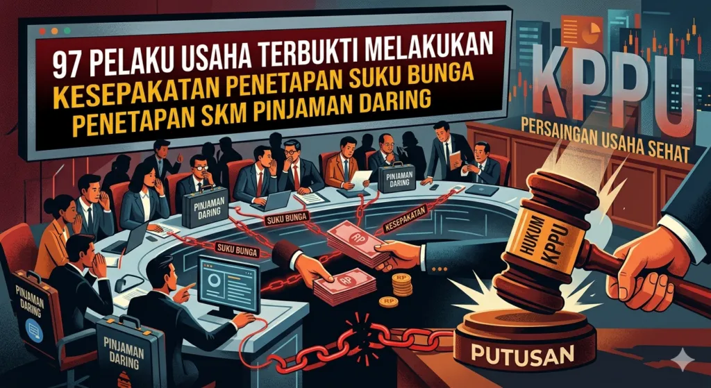 KPPU Vonis 97 Perusahaan Pinjaman Daring Bersalah, Total Denda Rp755 Miliar