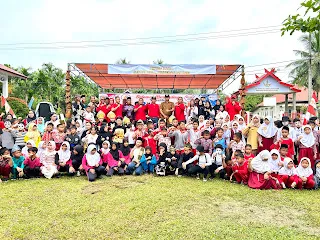 FLS3N dan O2SN Kecamatan Pasar Muara Bungo Berlangsung Meriah di Tengah Hujan