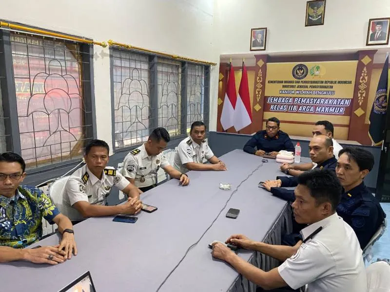 Lapas Arga Makmur Ikuti Pengarahan Dirjen Pemasyarakatan, Perkuat Pengawasan dan Transparansi Anggaran