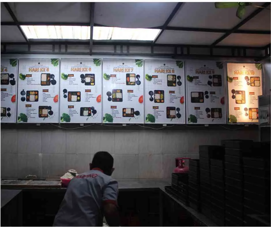 Lapas Bondowoso Pasang Neon Box Siklus Menu Harian untuk Transparansi Layanan Makan