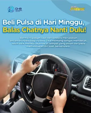 Polres Simalungun Ingatkan Bahaya Menggunakan Gadget Saat Berkendara