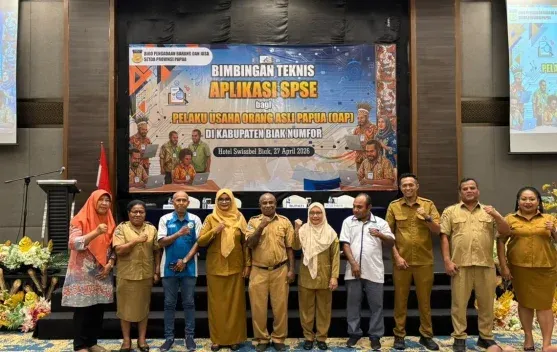 Pemprov Papua Gelar Bimtek SPSE bagi Ratusan Pelaku Usaha OAP di Biak Numfor