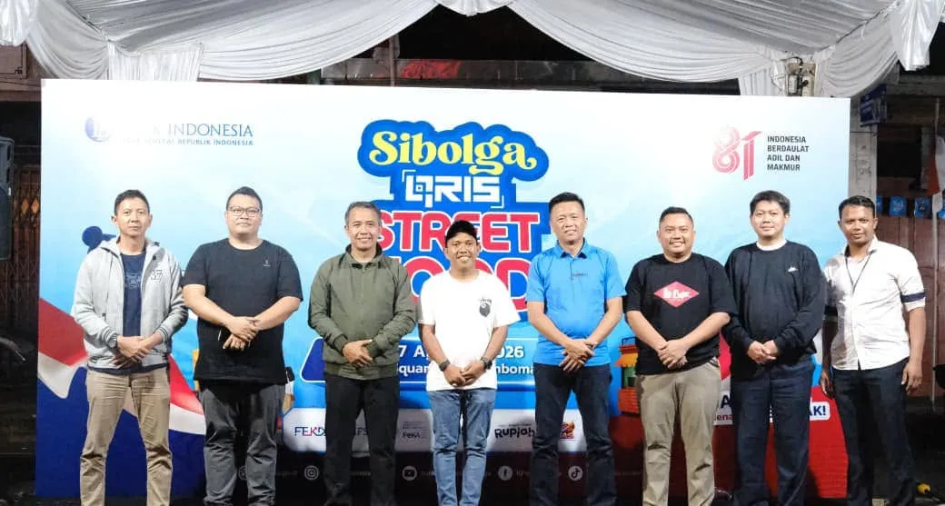Wali Kota Sibolga Hadiri Pembukaan Sibolga QRIS Street Food, Dorong Warga Bertransaksi Digital