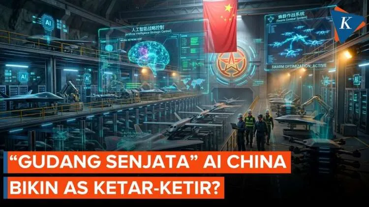 China Kembangkan “Gudang Senjata” Berbasis AI, Mulai Diterapkan di Sektor Pertahanan