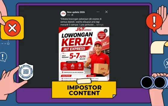 Tautan Pendaftaran Lowongan Kerja J&T Express di Facebook Dipastikan Hoaks