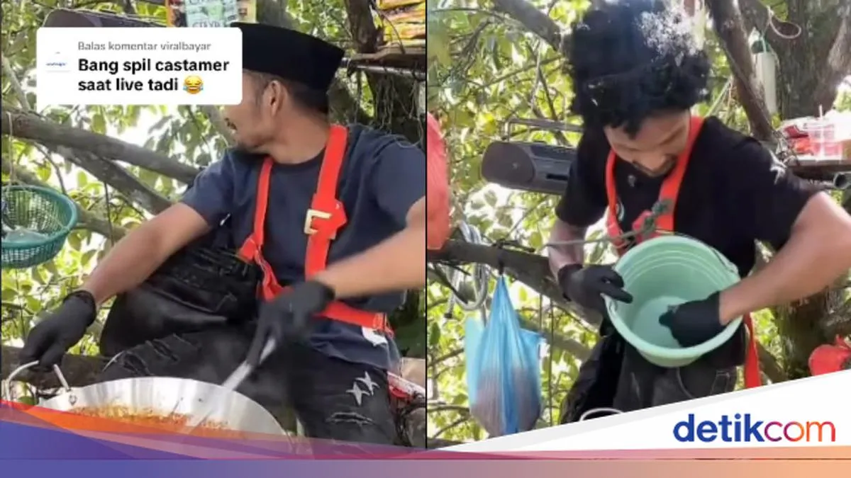Viral Penjual Mie Aceh Berjualan dari Atas Pohon, Ini Cara Pemesanan dan Pembayarannya