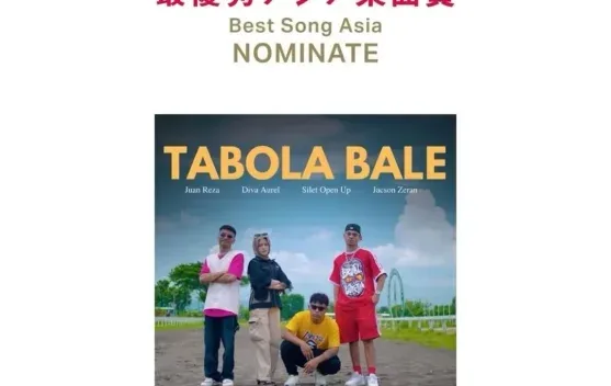 Lagu “Tabola Bale” Masuk Nominasi Best Song Asia di Music Awards Japan 2026