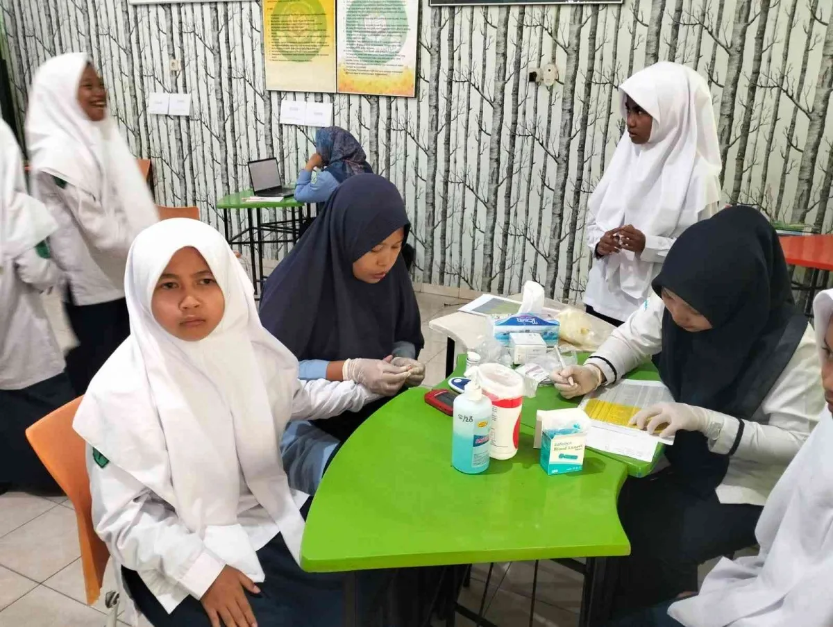 MTsN 2 Bantul Gandeng Puskesmas 1 Jetis Gelar Pemeriksaan Kesehatan Sambut 10 Tahun NGTS