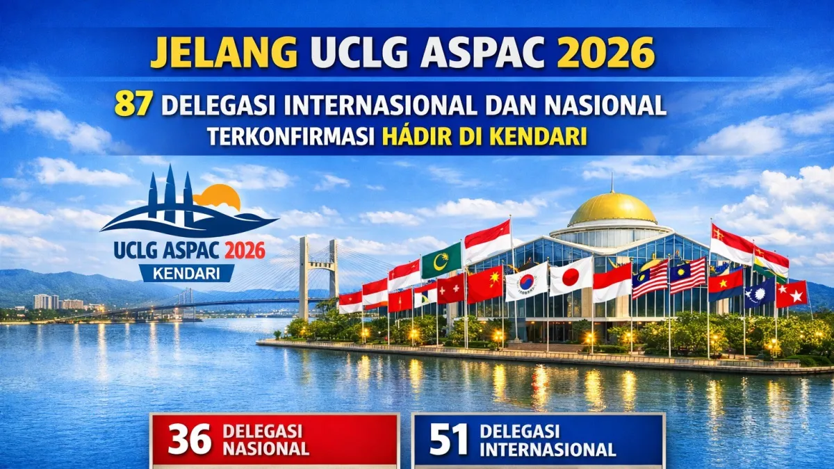 Sebanyak 87 Delegasi Terkonfirmasi Hadir di UCLG ASPAC 2026 Kendari