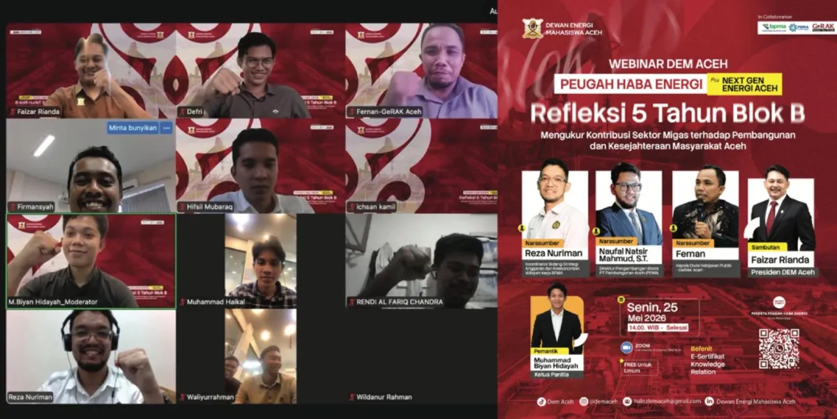 DEM Aceh Evaluasi Lima Tahun Pengelolaan Blok B, Dorong Kemandirian dan Transparansi
