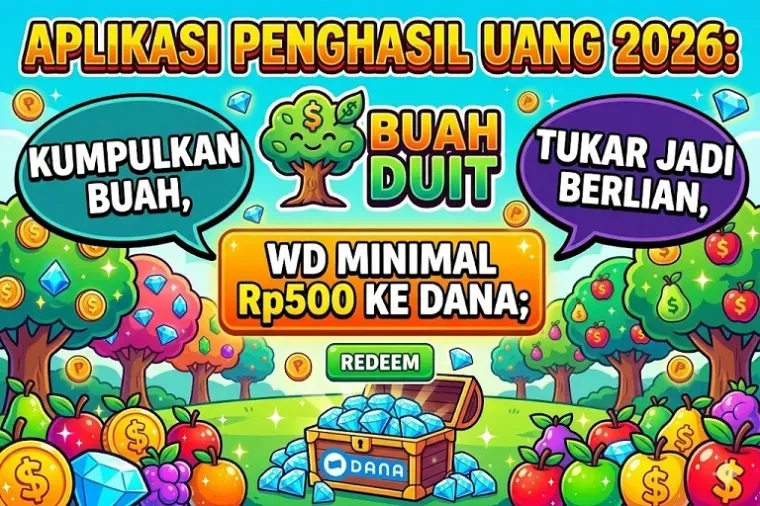 Aplikasi Gim Viral 2026: Kumpulkan dan Gabungkan Buah untuk Ditukar Berlian, Penarikan Mulai Rp500 ke Dana