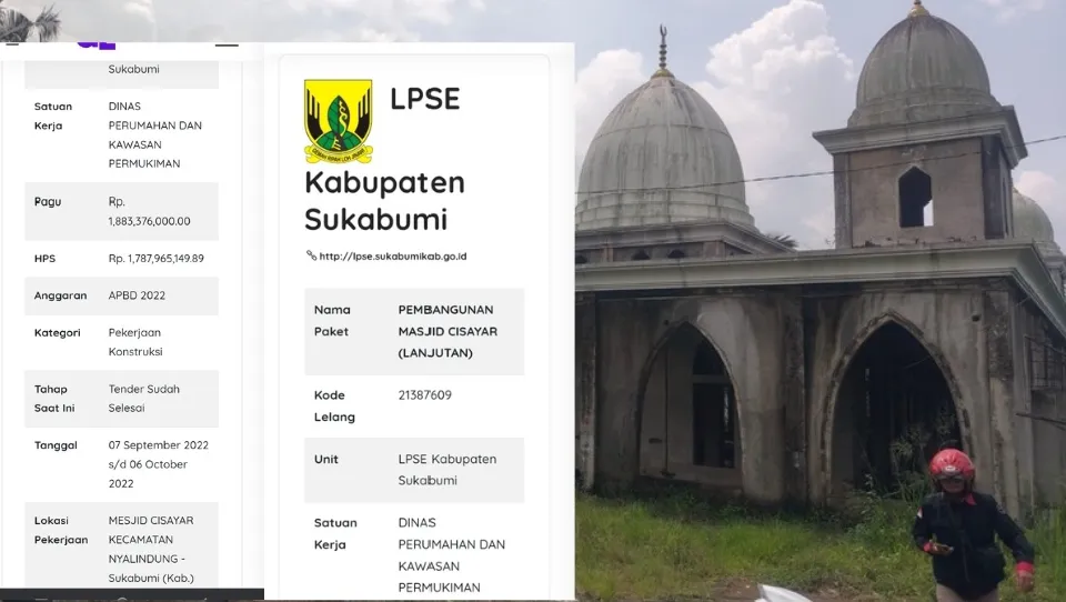 Pembangunan Masjid Al-Afghani di Cisayar Sukabumi Belum Rampung, Warga Dorong Audit dan Transparansi Anggaran