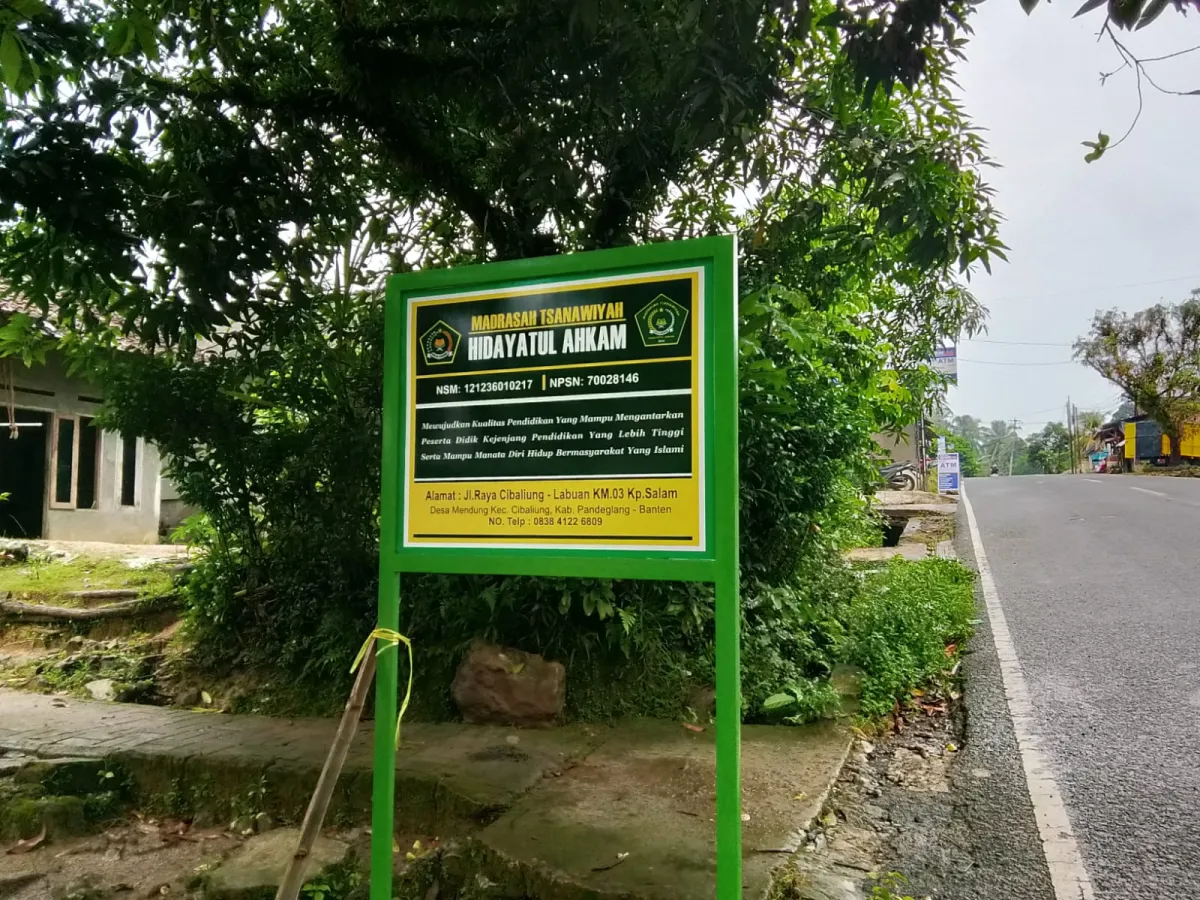 Pengelolaan Dana BOS di MTs Hidayatul Ahkam Pandeglang Disorot, Papan Informasi Anggaran Disebut Belum Pernah Dipasang