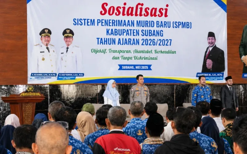 Disdikbud Subang Sosialisasikan SPMB 2026/2027, Tekankan Transparansi dan Keadilan