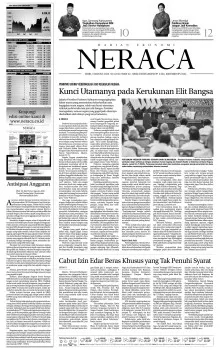 Daftar Edisi Epaper Harian Ekonomi Neraca Periode 25 Juli–1 Agustus 2026