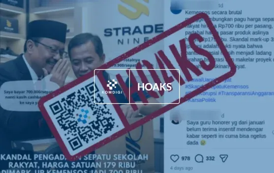 Kemensos Bantah Klaim Anggaran Sepatu Sekolah Rakyat Rp700 Ribu per Pasang