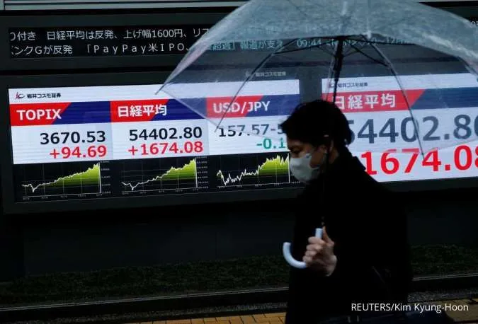 Bursa Jepang Menguat Tajam, Nikkei 225 Melonjak Hampir 3% Ditopang Harapan Redanya Ketegangan Timur Tengah