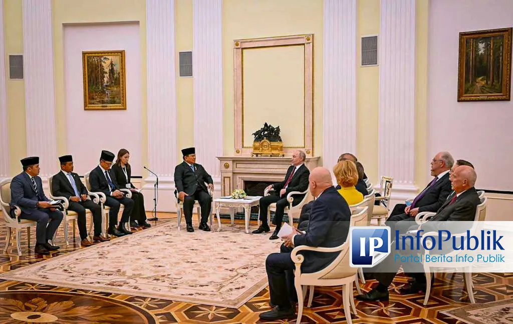 Bertemu di Kremlin, Prabowo Sampaikan Ucapan Selamat Paskah kepada Putin