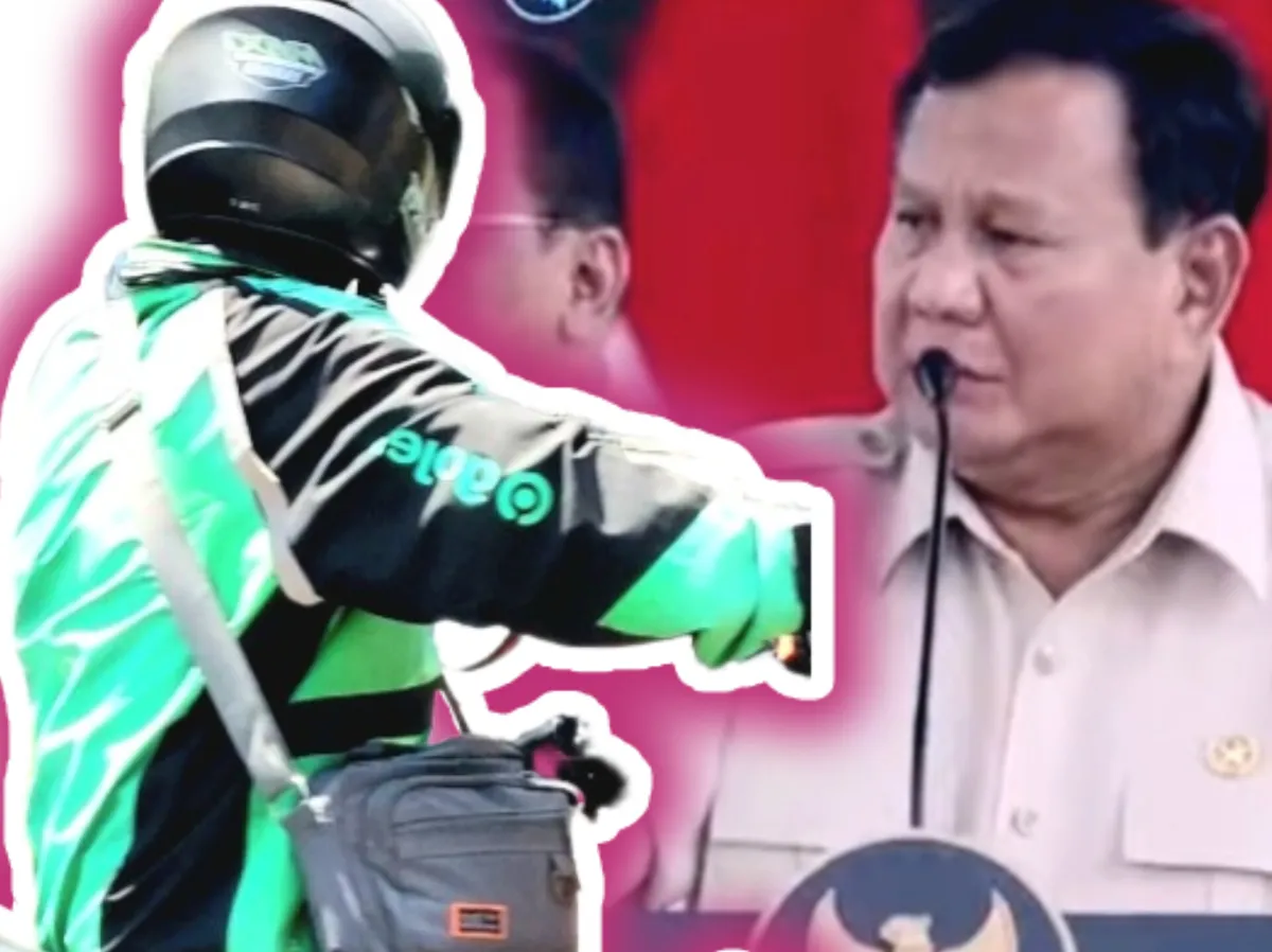 Prabowo Soroti Potongan Aplikasi untuk Ojol, Nilai Tidak Adil bagi Pengemudi