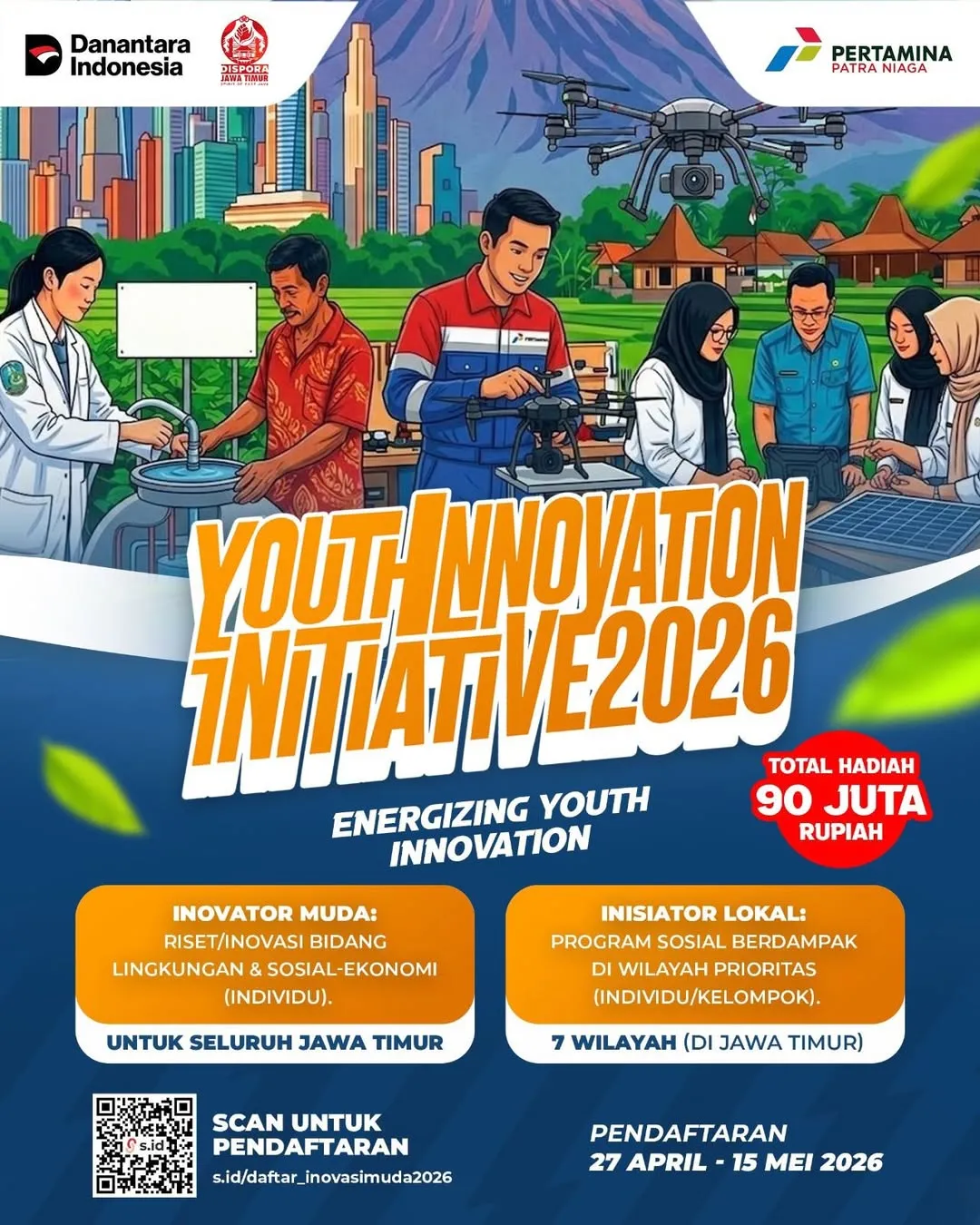 Youth Innovation Initiative 2026 Dibuka, Pemuda Jawa Timur Berebut Total Hadiah Rp90 Juta