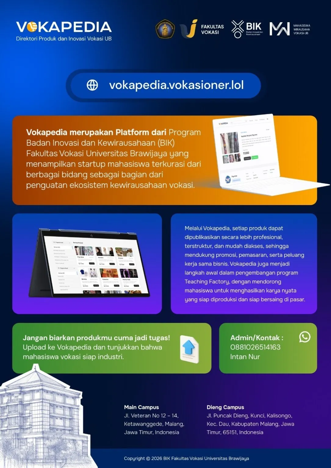 Fakultas Vokasi UB Meluncurkan Vokapedia, Marketplace Digital bagi Startup Mahasiswa