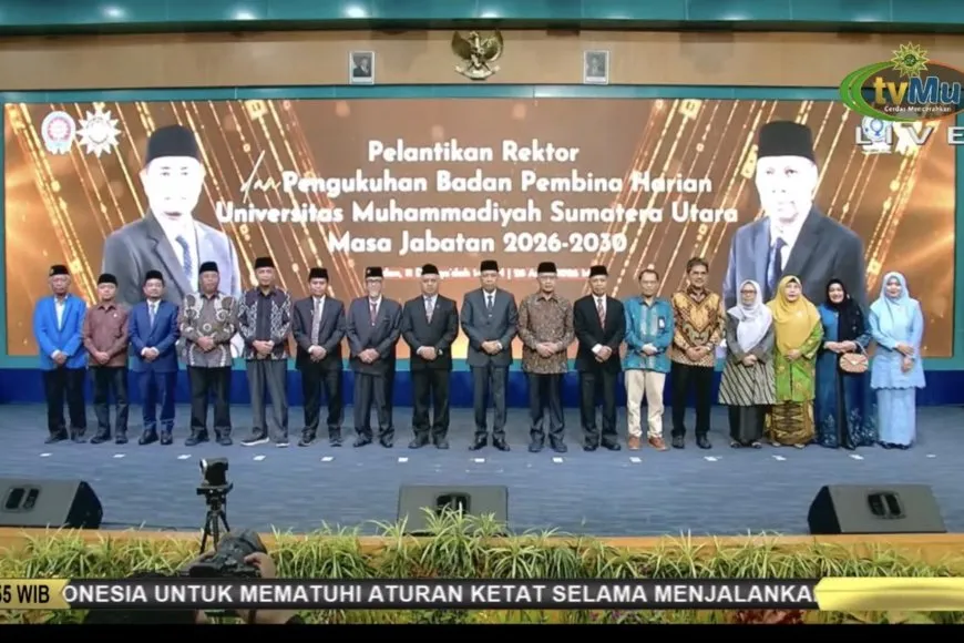 Akrim Dilantik sebagai Rektor UMSU 2026–2030, Fokus pada Transformasi Digital dan Penguatan Riset