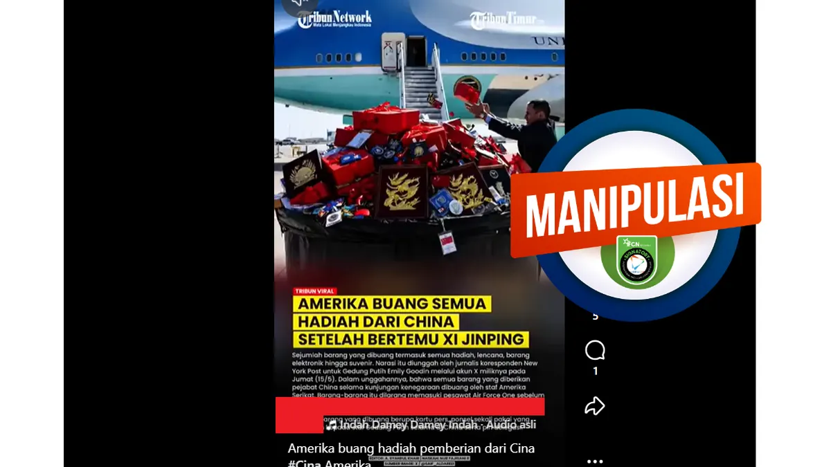 Hoaks Foto Diplomat AS Membuang Hadiah dari Pejabat China, Ternyata Rekayasa AI