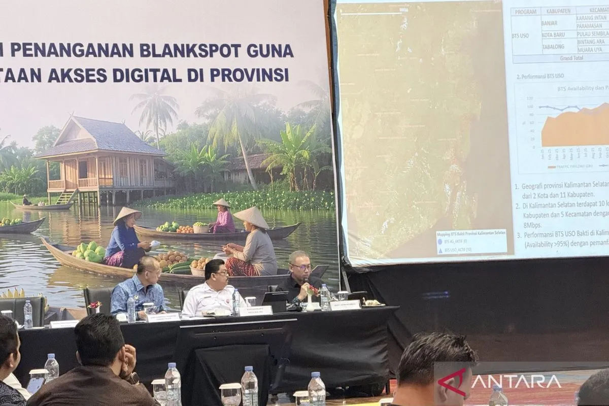 Kemkomdigi Fasilitasi 722 Titik Layanan Internet BAKTI di Kalimantan Selatan