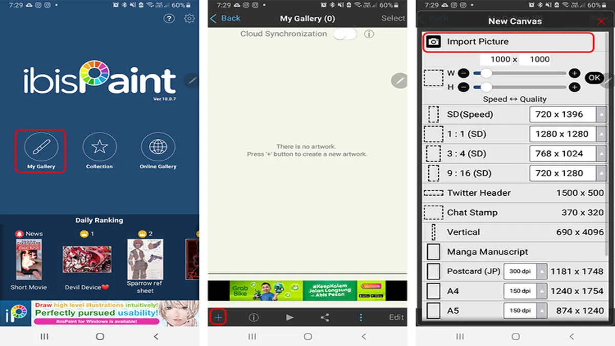 Ibis Paint X, Aplikasi Menggambar Digital Populer dengan Fitur Brush dan Layer yang Lengkap