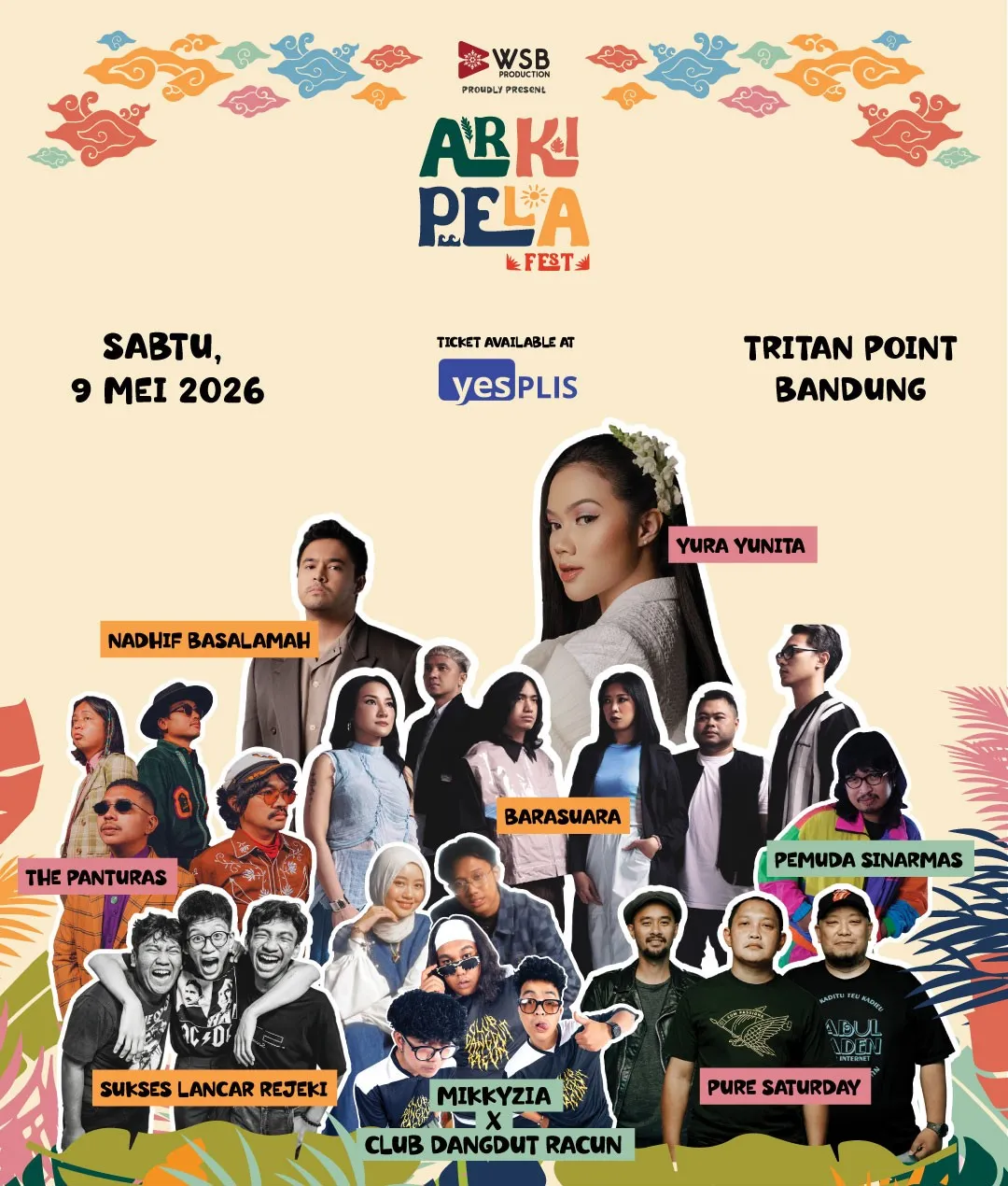 Arkipela Fest 2026 Siap Digelar di Bandung, Usung Nuansa Tropical dan Line-up Lintas Genre