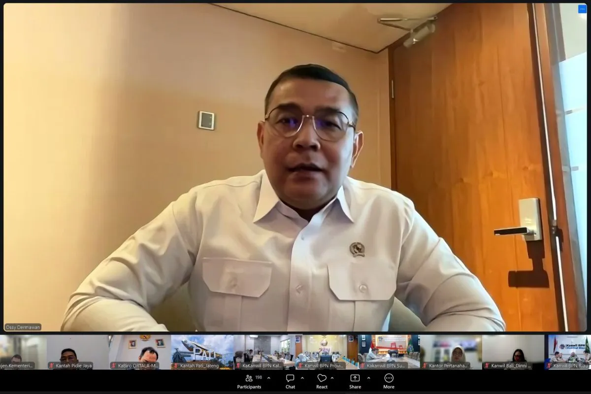 ATR/BPN Bahas Transformasi Organisasi Kantor Pertanahan, Dorong Tata Kerja Berbasis Wilayah