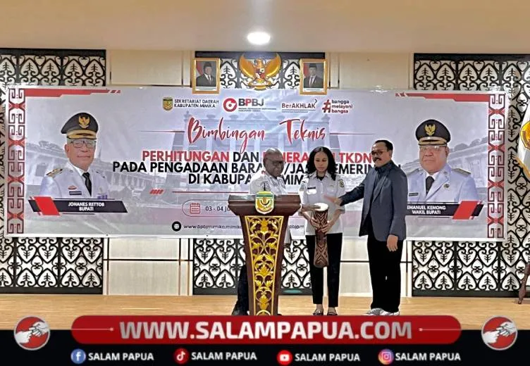 Wabup Mimika Buka Bimtek TKDN untuk PPK, Tekankan Pengadaan yang Efisien dan Akuntabel