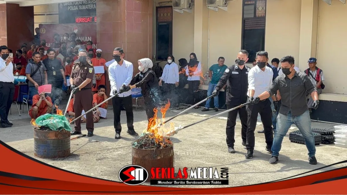 Polda Sumsel Musnahkan Barang Bukti Narkoba Hasil Pengungkapan Kasus Sepanjang Mei 2026