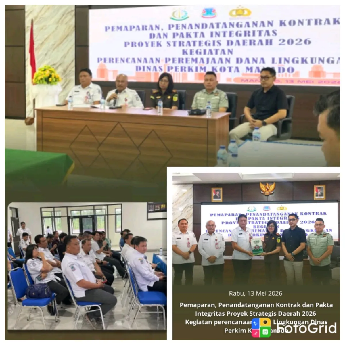 Pemkot Manado Teken Pakta Integritas, Kejari dan Polresta Kawal Proyek Strategis 2026
