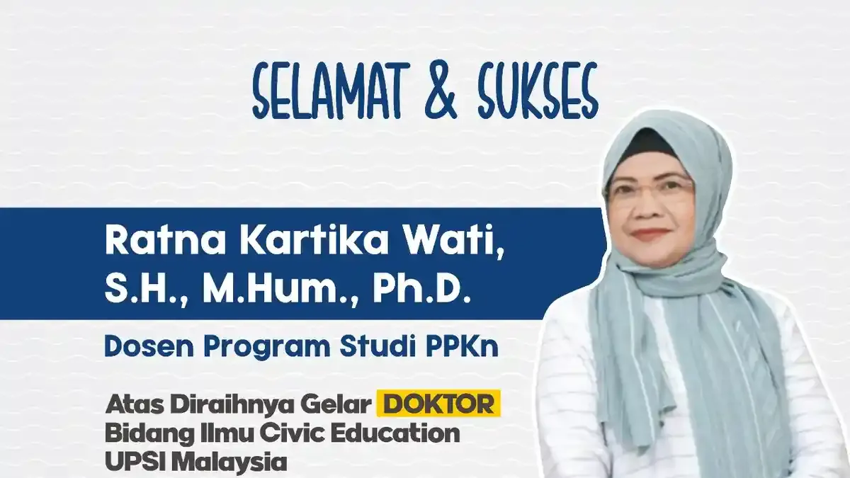 Dosen PPKn UMP Ratna Kartika Wati Raih Gelar Doktor Civic Education di UPSI Malaysia