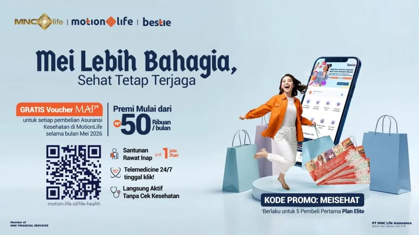 MNC Life Tawarkan Promo Voucher Belanja untuk Pembelian Asuransi Kesehatan di MotionLife Selama Mei 2026