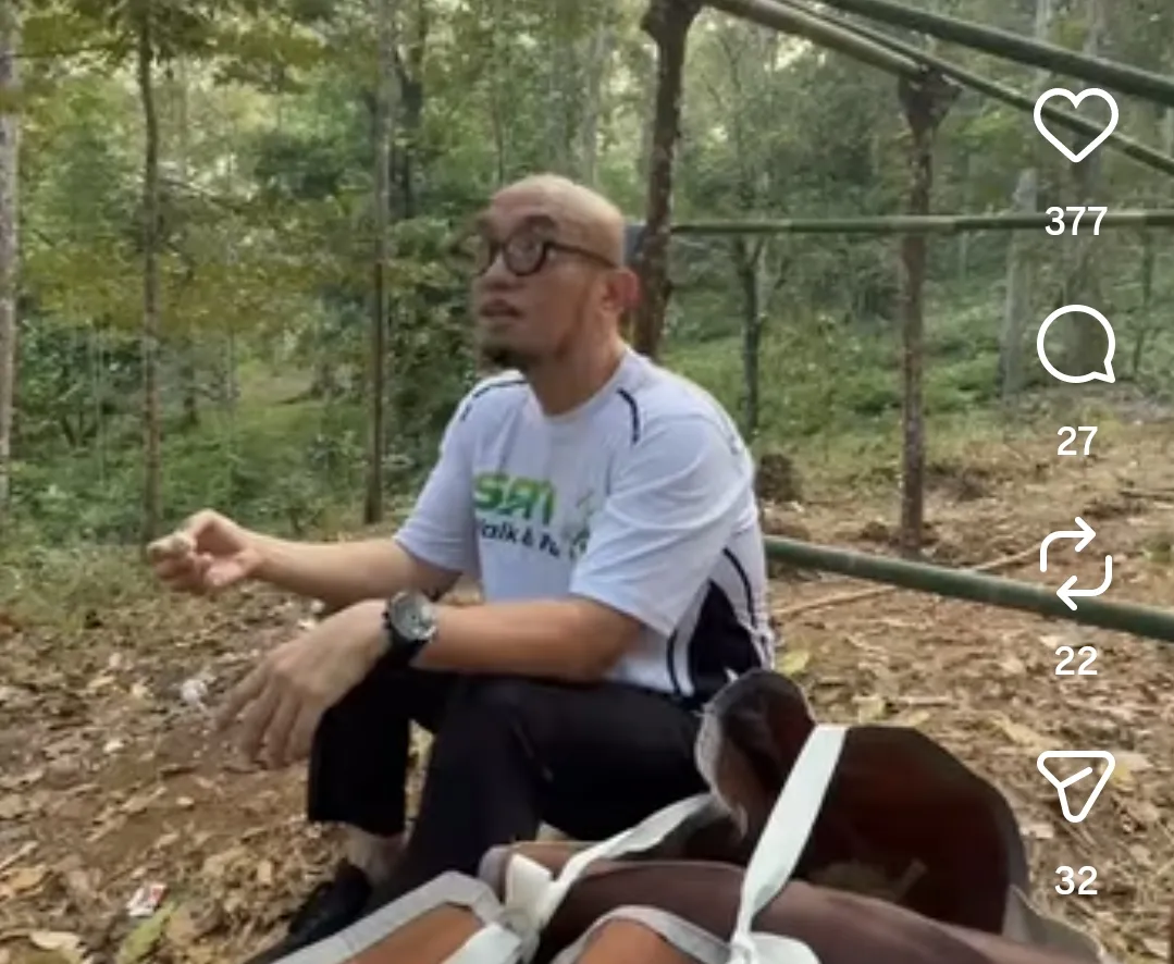 Di sela agenda di Banten, Wamenhaj Dahnil Anzar berolahraga di Tahura Pandeglang dan mencicipi kuliner lokal