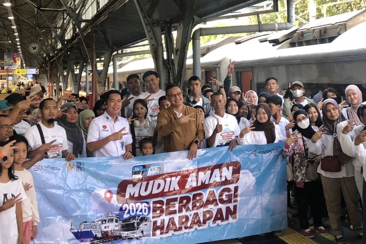 ANTARA Gelar Mudik Gratis Naik Kereta, Diikuti 140 Peserta dalam Dua Gelombang