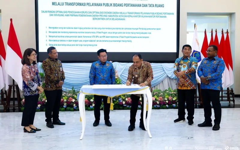 Bupati Bolmong Yusra Alhabsyi Hadiri Rakor KPK–Pemprov Sulut Bahas Tata Ruang dan Pertanahan