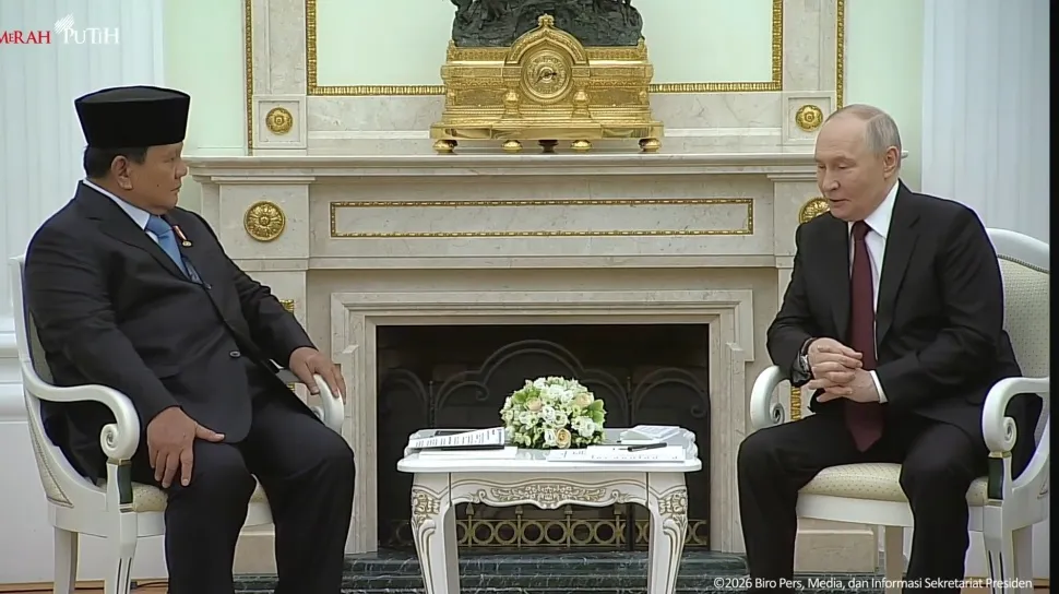 Prabowo Bertemu Putin di Kremlin, Bahas Percepatan Kerja Sama Ekonomi, Energi, dan Moneter