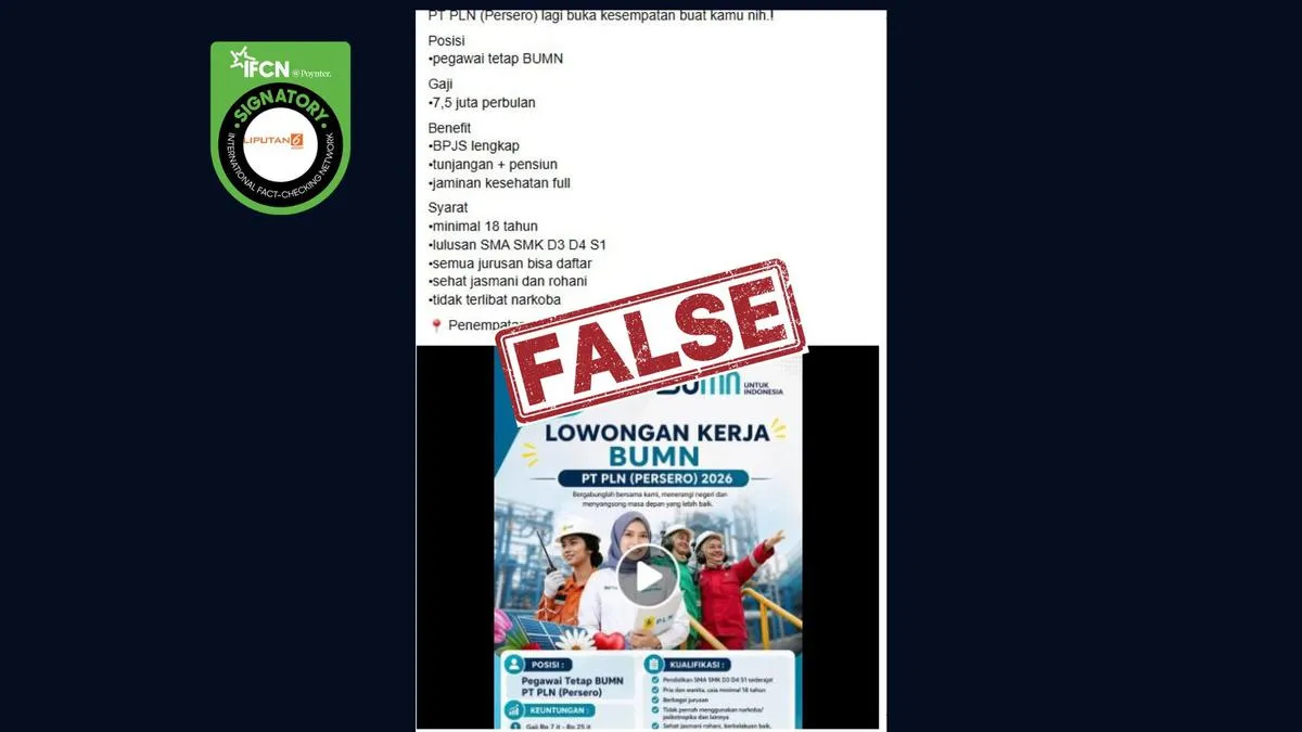 Enam Hoaks Beredar dalam Sepekan, Ini Fakta Sebenarnya